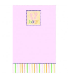 Baby Shower 'Baby Feet' Imprintable Invitations w/ Envelopes (8ct)