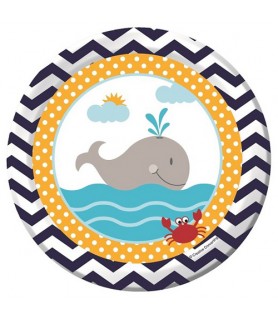 Baby Shower 'Ahoy Matey' Small Paper Plates (8ct)