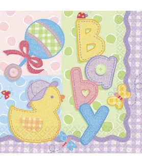 Baby Shower Hugs & Stitches Small Napkins (16ct)