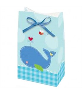 Baby Shower 'Ahoy Baby' Favor Bags w/ Ribbons (12ct)