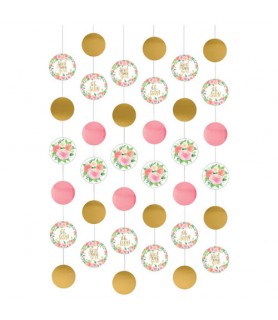 Baby Shower 'Sweet Floral' String Decorations (6ct)