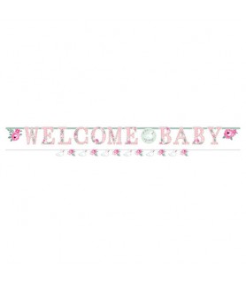 Baby Shower 'Sweet Swan' Jumbo Letter Banner Kit (1ct)