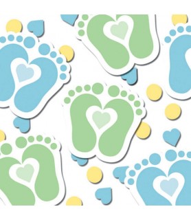 Baby Shower 'Tiny Toes Blue' Confetti (0.5oz)