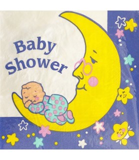 Baby Shower 'Hey Diddle Diddle' Baby Boy Small Napkins (16ct)