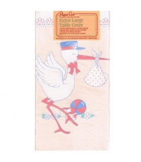 Baby Shower 'Vintage Sweet Stork' Paper Table Cover (1ct)