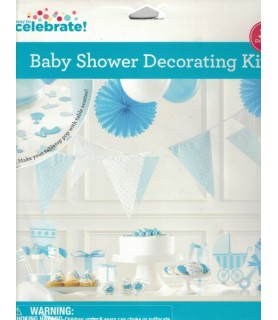 Baby Shower Room Decorating Kit Blue (1ct)