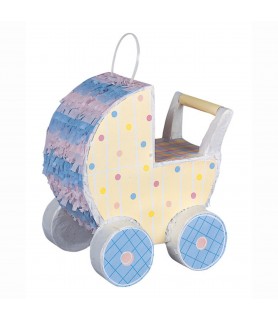 Baby Shower 'Carriage' Small Pinata / Decoration (1ct)