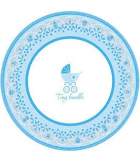 Baby Shower 'Celebrate Baby Boy' Extra Large Paper Plates (18ct)