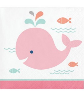 Baby Shower 'Lil Spout Pink' Small Napkins (16ct)