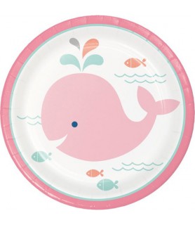 Baby Shower 'Lil Spout Pink' Small Paper Plates (8ct)