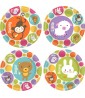 Baby Shower Baby Animal Dots Large Paper Plates (8ct)