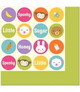 Baby Shower Baby Animal Dots Lunch Napkins (16ct)