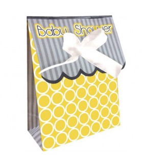 Baby Shower 'Mod Yellow' Favor Boxes (12ct)