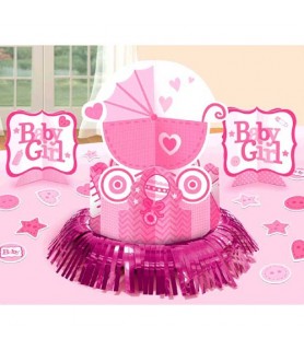 Baby Shower 'Baby Girl' Table Decorating Kit (23pc)
