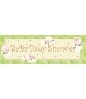 Baby Shower 'Ba Ba Baby' Giant Plastic Banner (1ct)