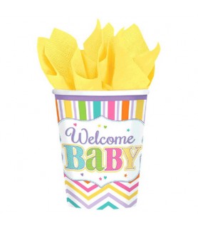 Baby Shower 'Baby Brights' 9oz Paper Cups (18ct)