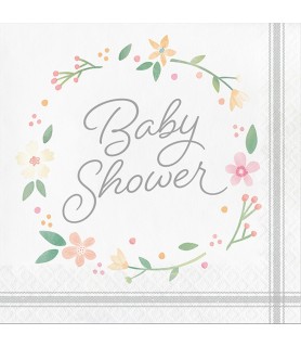 Baby Shower 'Farmhouse Floral' Lunch Napkins (16ct)