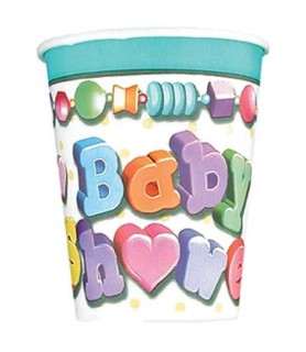 Baby Shower 'Baby Bliss' 9oz Paper Cups (8ct)