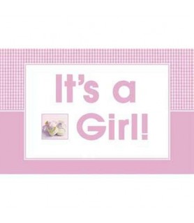 Baby Shower Girl Shoes Wall Banner (1ct)