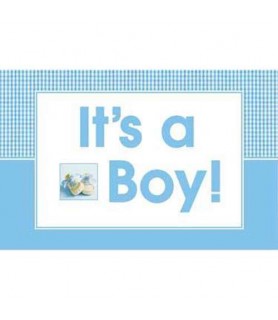 Baby Shower Boy Shoes Wall Banner (1ct)