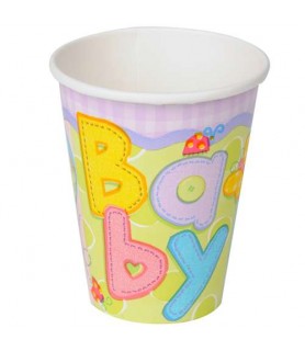Baby Shower Hugs & Stitches 9oz Paper Cups (8ct)