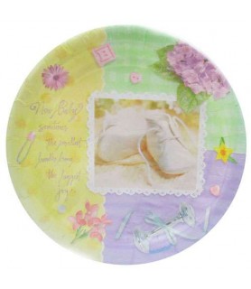 Baby Shower 'Pitter Patter' Small Paper Plates (8ct)