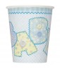 Baby Shower 'Blue Stitching' 9oz Paper Cups (8ct)