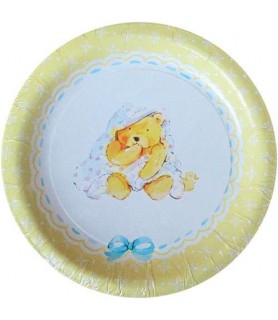 Baby Shower 'Playtime Teddy Bear' Small Paper Plates (8ct)
