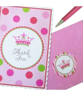 New Little Princess Thank You Notes w/ Envelopes (8ct)
