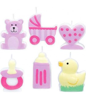 Baby Shower 'Little Princess' Mini Candle Set (6pc)