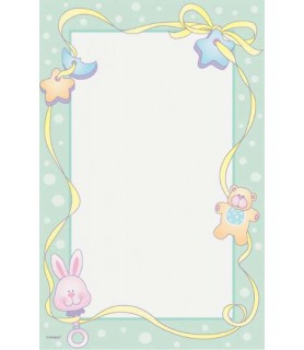Baby Shower 'Baby Toys' Printable Papers w/ Envelopes (8ct)