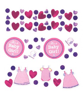Baby Shower 'Shower with Love' Girl Confetti Value Pack (3 types)