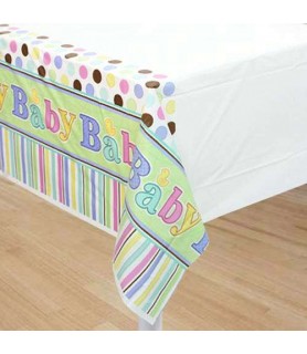 Baby Shower 'Tiny Bundle' Plastic Table Cover (1ct)