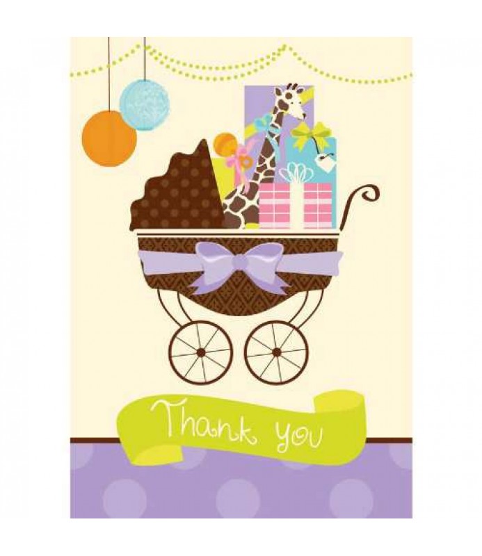 amscan Postcard Thank You Cards  Barbie Sparkle Collection  Party Accessory 