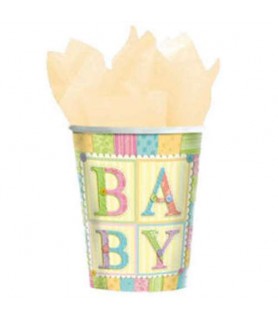 Baby Shower 'Cute as a Button' 9oz Paper Cups (8ct)