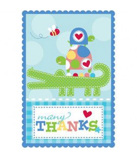 Baby Shower 'Ahoy Baby' Thank You Notes w/ Envelopes (8ct)