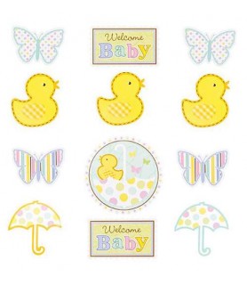 Baby Shower 'Tiny Bundle' Cutouts (12pc)
