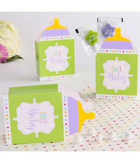Baby Shower 'Sweet Baby' Bottle Shaped Favor Boxes (24ct)