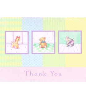 Baby Shower 'Soft and Sweet' Thank You Notes w/ Envelopes (8ct)