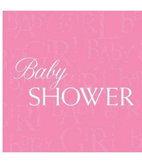 Baby Shower 'Baby Love' Pink Lunch Napkins (16ct)