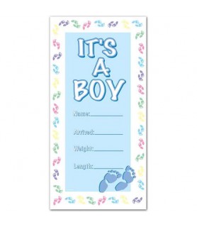 Baby Shower 'It's a Boy' Plastic Door Poster (1ct)