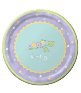 Baby Shower 'Love Bug' Large Paper Plates (8ct)