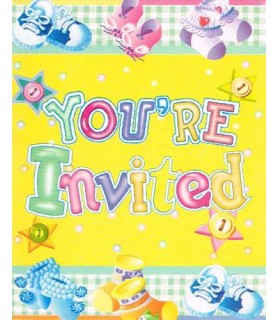 Baby Shower 'Welcome, Baby' Invitations w/ Envelopes (8ct)
