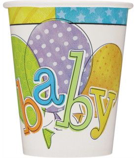 Baby Colors 9oz Paper Cups (8ct)