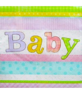 Baby Shower 'Cuddly Clothesline' Small Napkins (16ct)