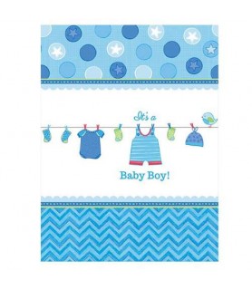 Baby Shower 'Shower with Love' Boy Plastic Table Cover (1ct) 