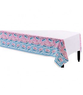 Baby Shower Gender Reveal 'Girl or Boy' Plastic Table Cover (1ct)