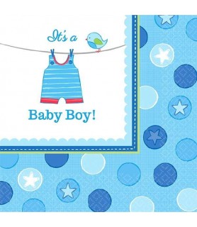 Baby Shower 'Shower with Love' Boy Small Napkins (16ct) 