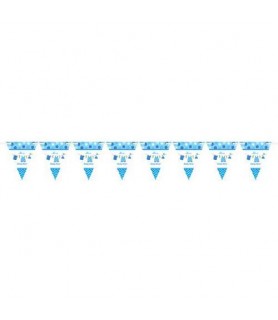 Baby Shower 'Shower With Love' Boy Pennant Banner (1ct)