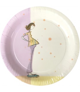 Baby Shower 'Mom to Be' Small Paper Plates (8ct)